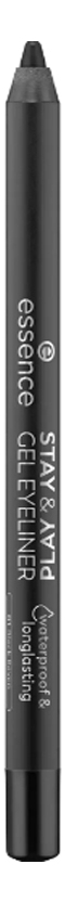 Водостойкий гелевый карандаш для глаз Stay & Play Gel Eyeliner 13г: 01 Black Raven