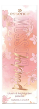essence Палетка для лица Peachy Blossom Blush & Highlighter Palette 15г