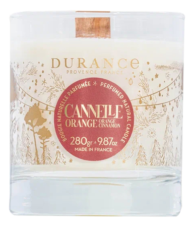 Durance Ароматическая свеча Perfumed Natural Candle Orange Cinnamon (апельсин и корица)