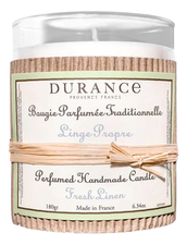 Durance Ароматическая свеча Perfumed Handmade Candle Fresh Linen 180г (свежее белье)