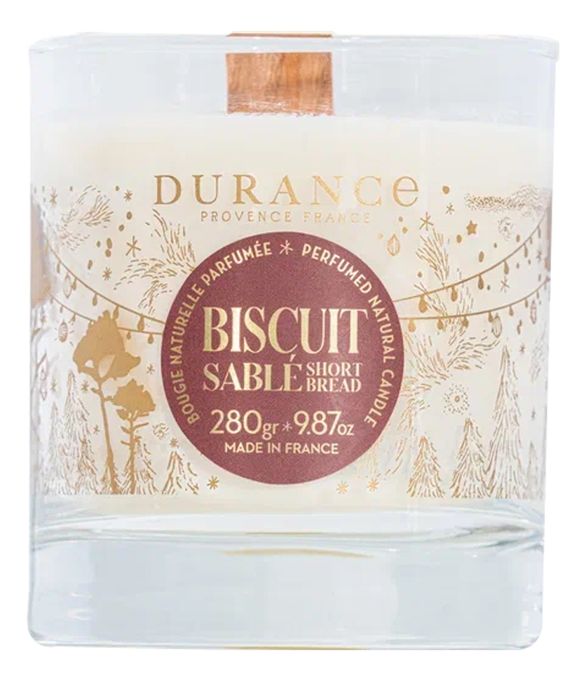Ароматическая свеча Perfumed Natural Candle Sable Biscuit (Песочное печенье): Свеча 280г цена и фото