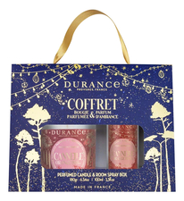 Durance Набор Orange Cinnamon 2023 (свеча Perfumed Natural Candle 180г + спрей для дома Room Spray 100мл) апельсин и корица