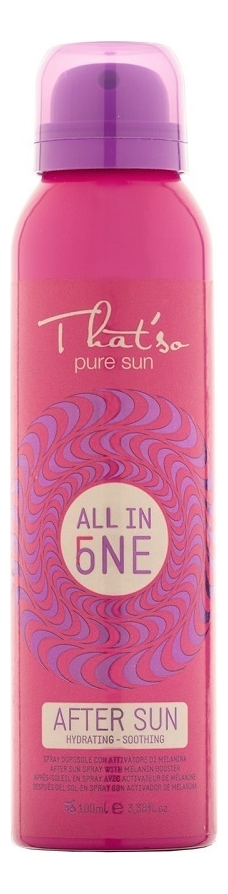 Увлажняющий спрей после солнца для тела 5 в 1 Pure Sun All In One After Sun: Спрей 100мл