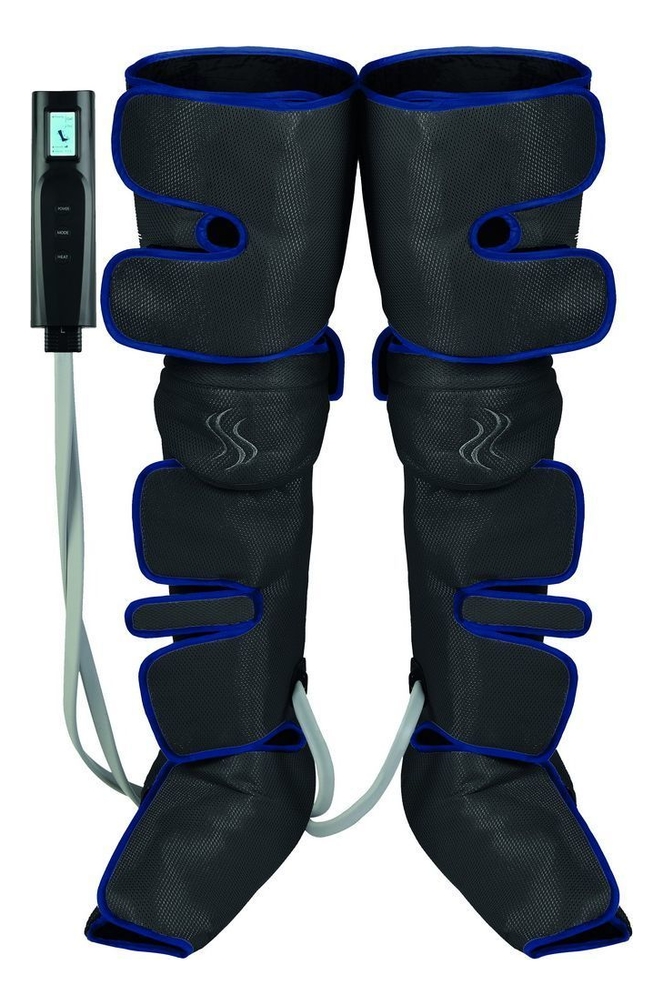 Компрессионный лимфодренажный массажер для ног KZ 1167 компрессионный лимфодренажный массажер для ног bradex kz 1167 прогрев коленей чёрный