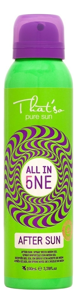 Спрей-лосьон после загара с маслом ним All In One After Sun Spray With Neem Oil 100мл