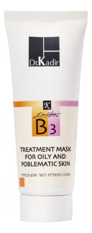 Маска для жирной и проблемной кожи лица B3 Mask For Oily And Problematic Skin 75мл маска для проблемной кожи лица био сера bio sulfur mask for problematic skin 75мл