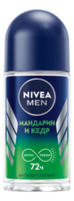 NIVEA Шариковый дезодорант-антиперспирант Мандарин и кедр Men 50мл
