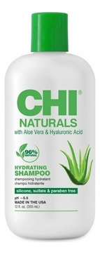 Шампунь для волос с экстрактом алоэ вера и гиалуроновой кислотой Naturals Aloe Vera & Hyaluronic Acid Hydrating Shampoo