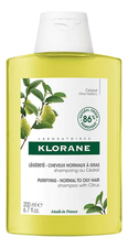 Klorane Шампунь для волос Purifying Shampoo With Citrus