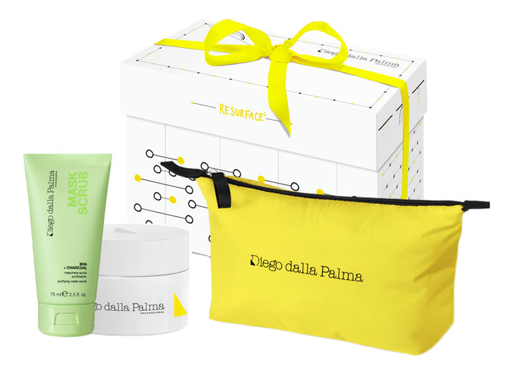 Набор для лица Восстанавливающий уход Resurface (успокаивающий крем 50мл + очищающая маска-скраб 75мл + косметичка)