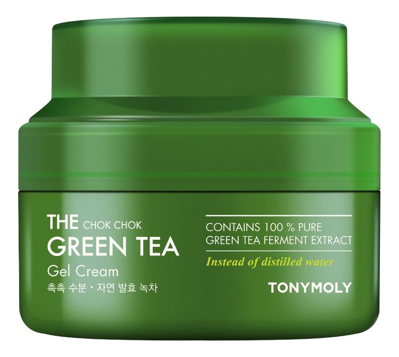 цена Увлажняющий гель-крем для лица с экстрактом зеленого чая The Chok Chok Green Tea Gel Cream 60мл