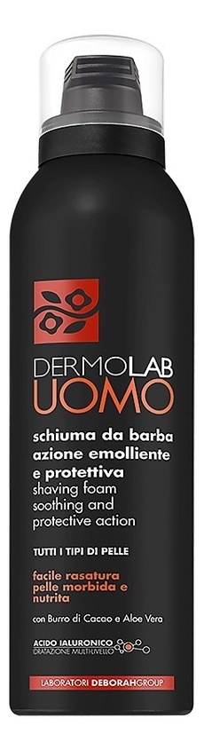 Пена для бритья успокаивающая и защищающая Dermolab Uomo Shaving Foam Soothing And Protective Action 200мл