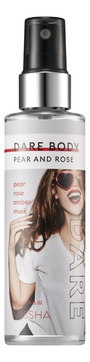 Парфюмированная дымка для тела и волос Dare Body Mist Pear And Rose 105мл