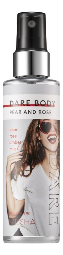 парфюмированная дымка для тела и волос dare body mist fresh grapefruit 105мл Парфюмированная дымка для тела и волос Dare Body Mist Pear And Rose 105мл
