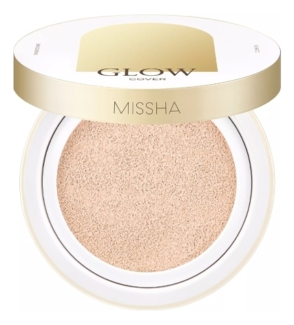 Тональный кушон для лица Glow Cover Cushion SPF40 PA++ 14г: 21P Fair Pink Beige