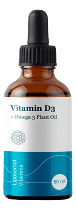 цена Биологически активная добавка к пище Vitamin D3 + Omega 3 Plant Oil 50мл