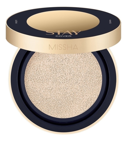 Missha Тональный кушон для лица c бархатистым покрытием Stay Cushion SPF40++ 15г