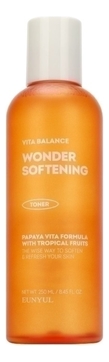 Смягчающий балансирующий тонер для лица Vita Balance Wonder Softening Toner 250мл