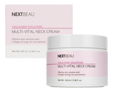 Nextbeau Омолаживающий крем для шеи с гидролизованным коллагеном Collagen Solution Multi-Vital Neck Cream 100мл