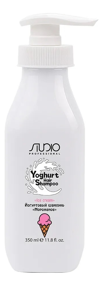Йогуртовый шампунь для волос Studio Yoghyrt Hair Shampoo 350мл: Мороженое