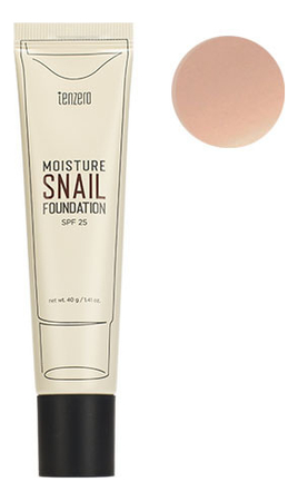 Тональный крем для лица с муцином улитки Moisture Snail Foundation SPF25 40г: 21 Light Beige