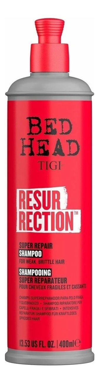 

Шампунь для сильно поврежденных волос Bed Head Resurrection Super Repair Shampoo: Шампунь 400мл, Шампунь для сильно поврежденных волос Bed Head Resurrection Super Repair Shampoo