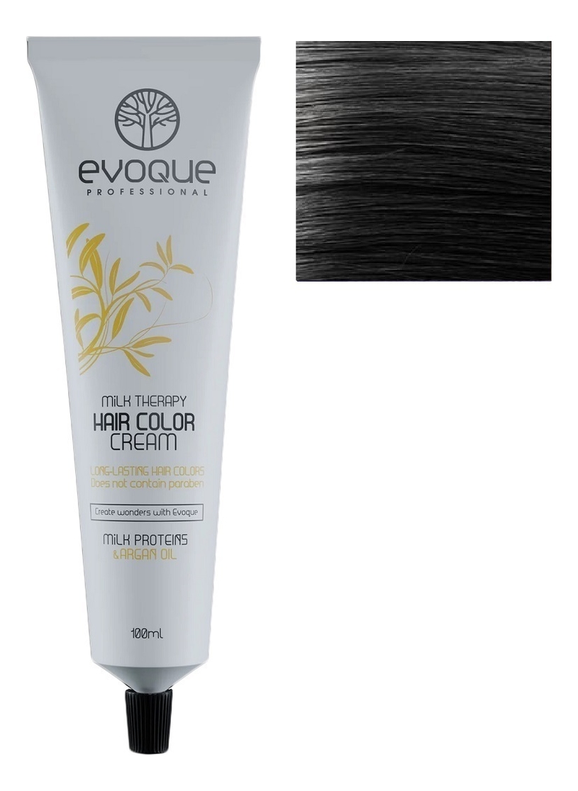 Крем-краска для волос Milk Therapy Hair Color Cream 100мл: 1 Black