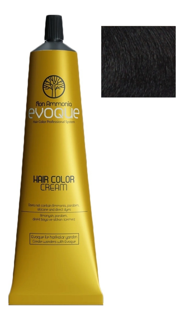 Крем-краска для волос без аммиака Non Ammonia Hair Color Cream 100мл: 3 Dark Brown