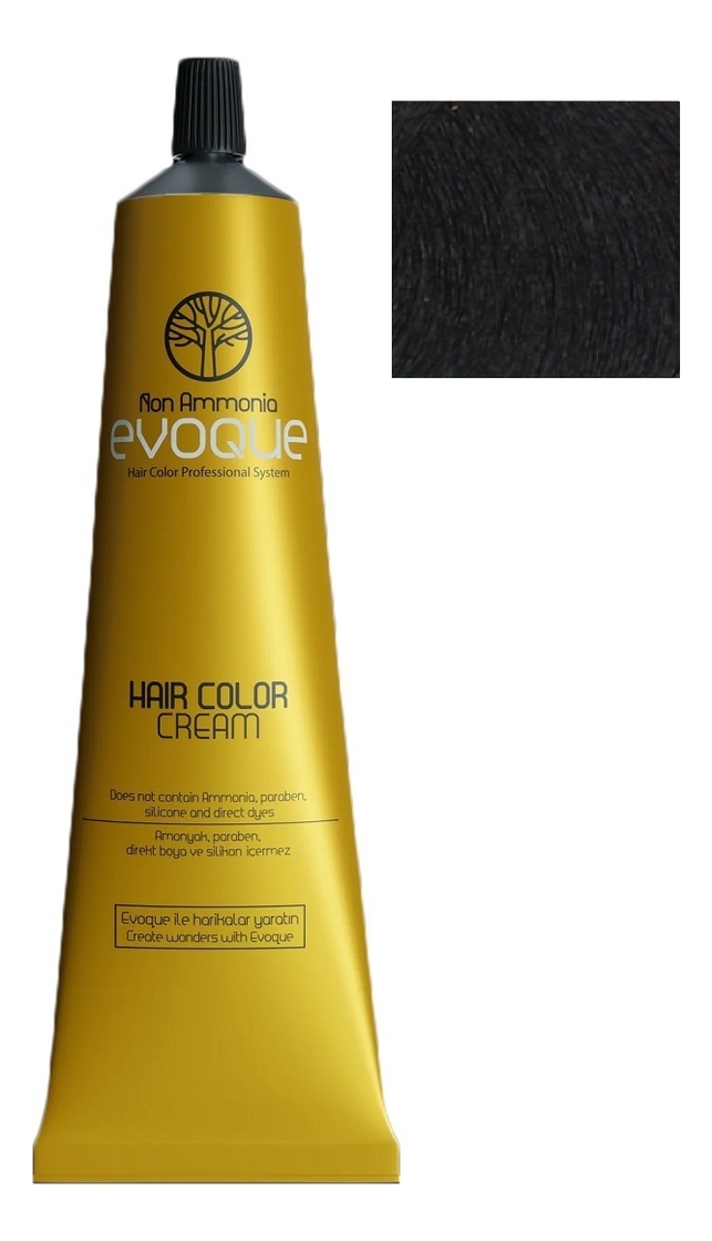 Крем-краска для волос без аммиака Non Ammonia Hair Color Cream 100мл: 4 Brown