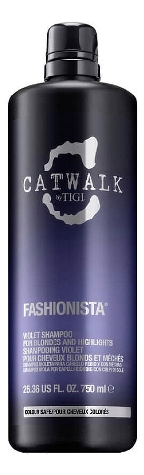 Шампунь для коррекции цвета осветленных волос Catwalk Fashionista Violet Shampoo: Шампунь 750мл