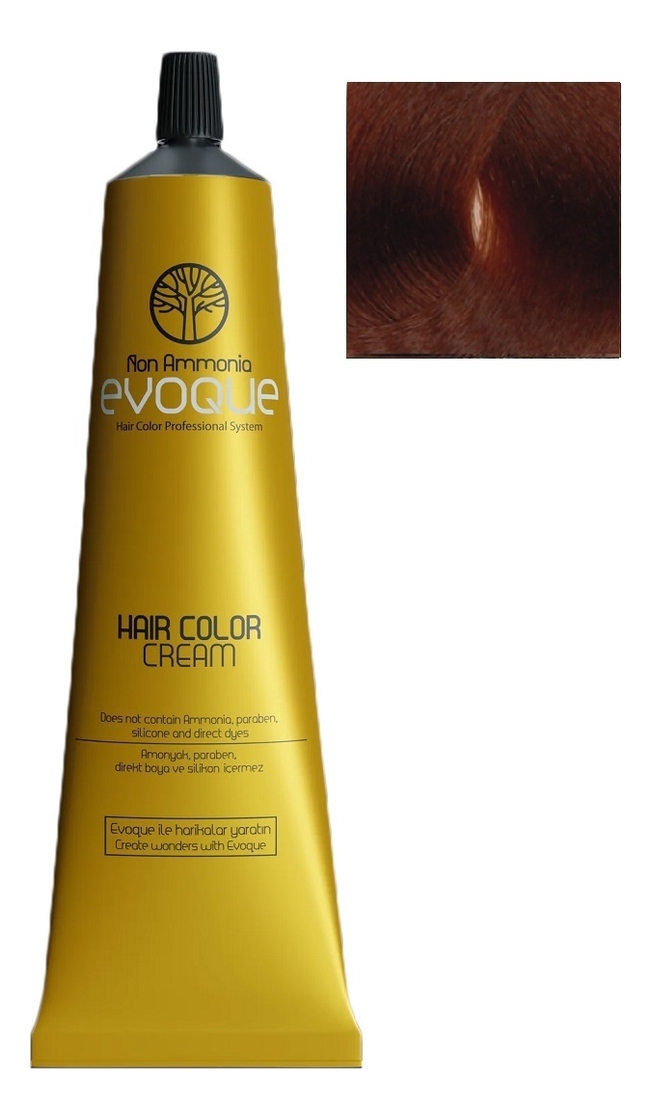 Крем-краска для волос без аммиака Non Ammonia Hair Color Cream 100мл: 74 Copper Blond