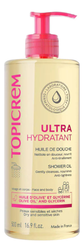 Ультра-увлажняющее масло для душа Ultra Hydratant Huile De Douche : Масло 500мл