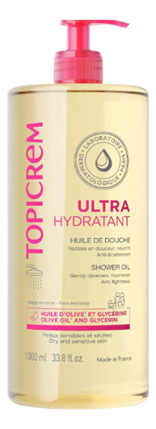 Ультра-увлажняющее масло для душа Ultra Hydratant Huile De Douche : Масло 1000мл