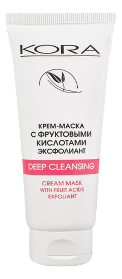 Крем-маска с фруктовыми кислотами Эксфолиант Deep Cleansing Cream Mask 75мл кора крем маска cream mask with fruit acids exfoliant с фруктовыми кислотами эксфолиaнт 100 мл