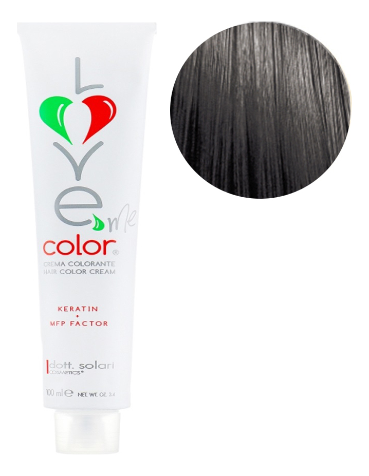Крем-краска для волос Love Me Color Cream 100мл: 4.1 Краска для волос каштан пепельный