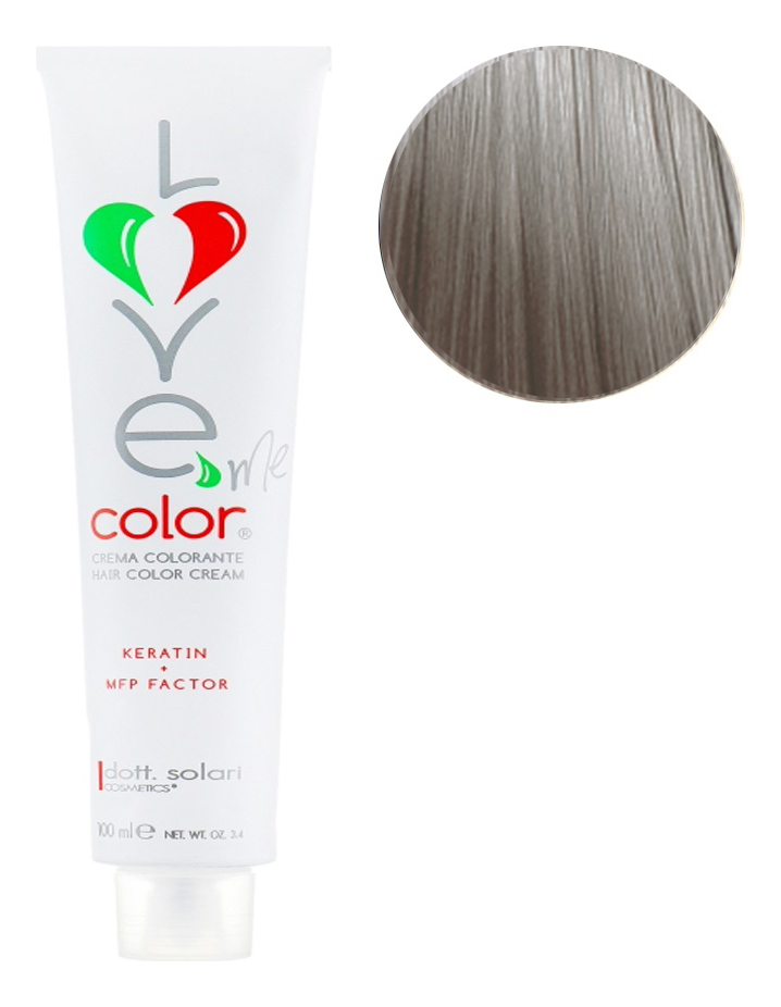 Крем-краска для волос Love Me Color Cream 100мл: 8.11 Светлый блондин насыщенный пепельный