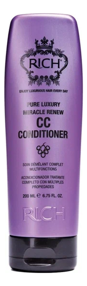 СС Кондиционер для волос Чудесное возрождение Pure Luxury Miracle Renew CC Conditioner : Кондиционер 200мл кондиционер сс чудесное возрождение 200 мл