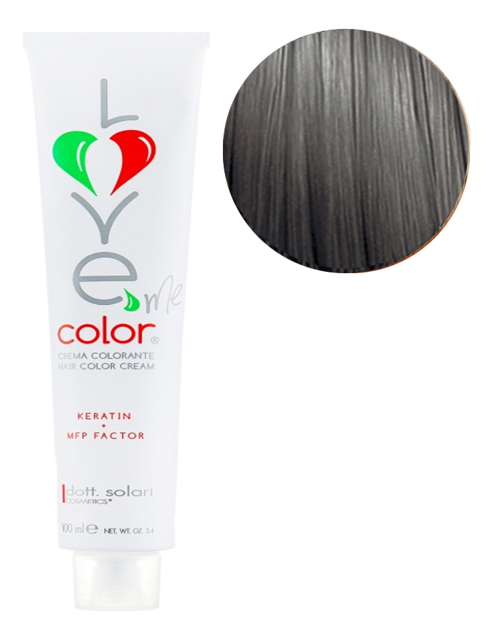Крем-краска для волос Love Me Color Cream 100мл: 6.11 Темный блондин насыщенный пепельный