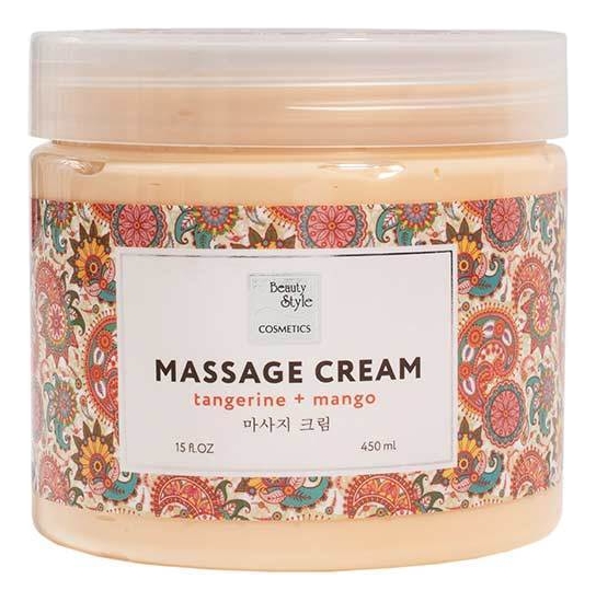 Массажный крем для рук, ног и тела Мандарин и манго Tangerine + Mango Massage Cream 450мл
