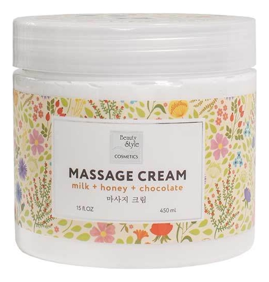 Массажный крем для рук, ног и тела Молоко, мед и шоколад Milk + Honey + Chocolate Massage Cream 450мл