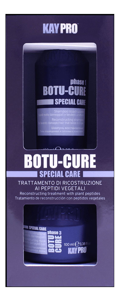 Набор для волос Botu-Cure (шампунь 100мл + маска 100мл) kaypro шампунь botu cure phase 1 востанавливающий 1000 мл