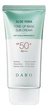 DABO Солнцезащитный крем с тонирующим эффектом Aloe Vera Tone-Up Base Sun Cream SPF50+ PA+++ 70мл