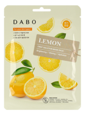DABO Тканевая маска для лица с экстрактом лимона First Solution Mask Pack Lemon 23г