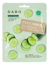 DABO Тканевая маска для лица с экстрактом огурца First Solution Mask Pack Cucumber 23г