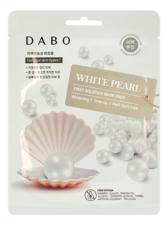 DABO Тканевая маска для лица с экстрактом белого жемчуга First Solution Mask Pack White Pearl 23г