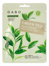DABO Тканевая маска для лица с экстрактом зеленого чая First Solution Mask Pack Green Tea 23г