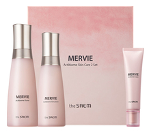 The Saem Набор для лица с пробиотиками Mervie Actibiome Skin Care 2 (тонер 150мл + эмульсия 130мл + крем 31мл)