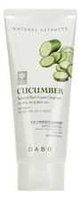 DABO Освежающая пенка для умывания c экстрактом огурца Natural Rich Foam Cleanser Cucumber 180мл