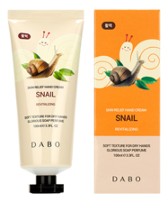 DABO Крем для рук с муцином улитки Skin Relief Hand Cream Snail 100мл