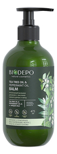 BIODEPO Питательный бальзам для волос с эфирными маслами чайного дерева и мяты Tea Tree & Peppermint Oil Balm 475мл